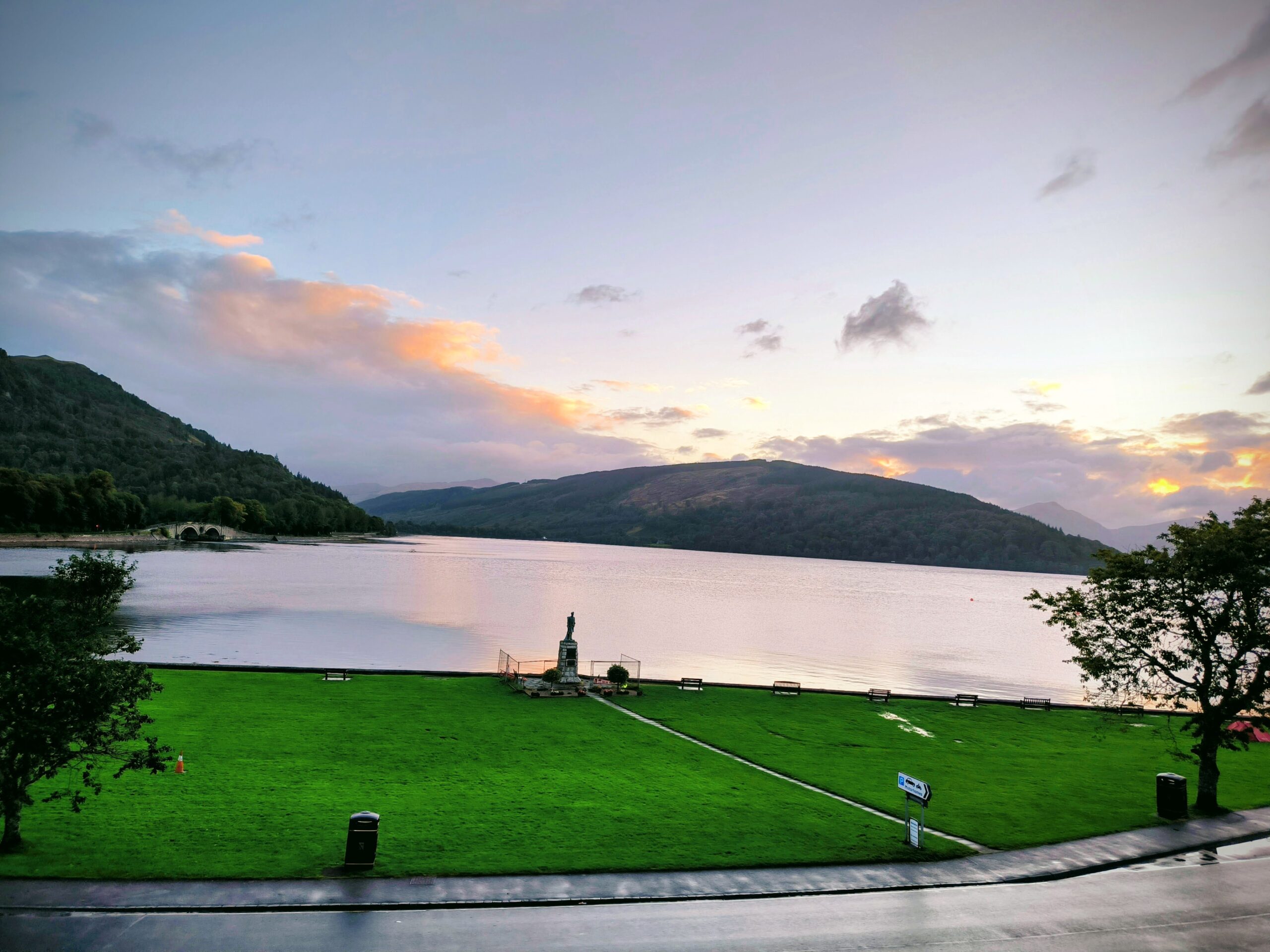 Anochecer en Escocia